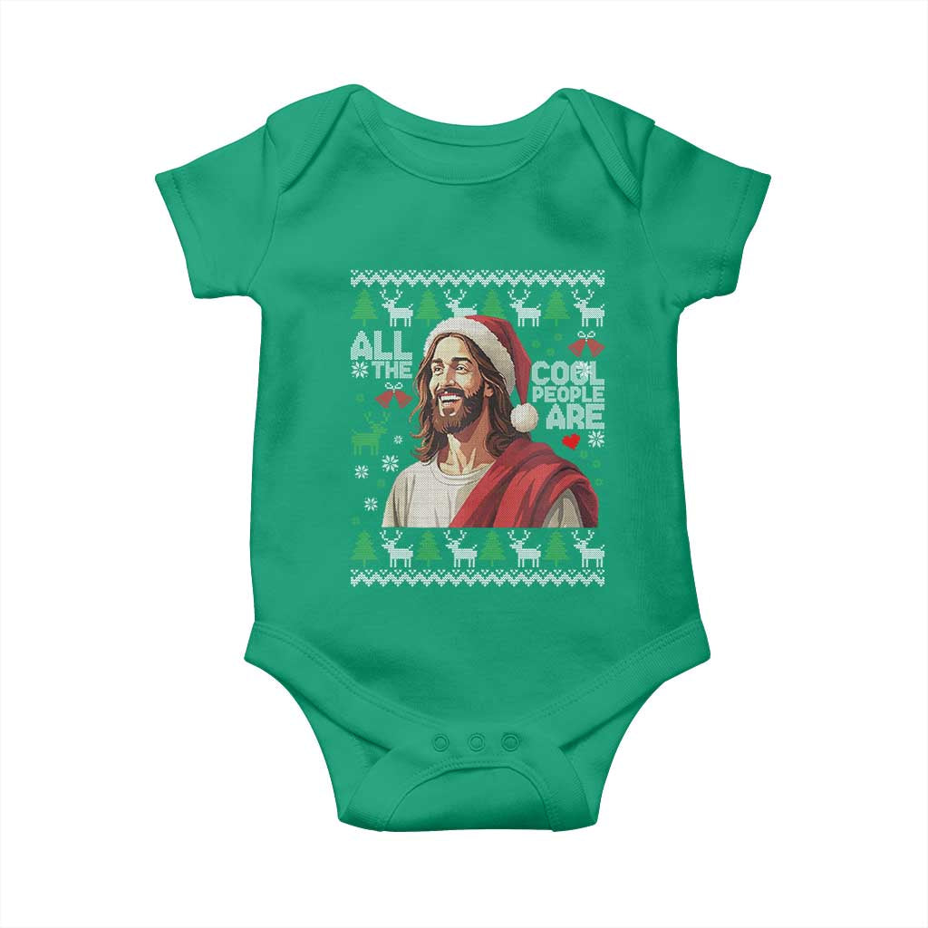 Funny Jesus Birthday Baby Onesie All the Cool People Are Born in December - Wonder Print Shop