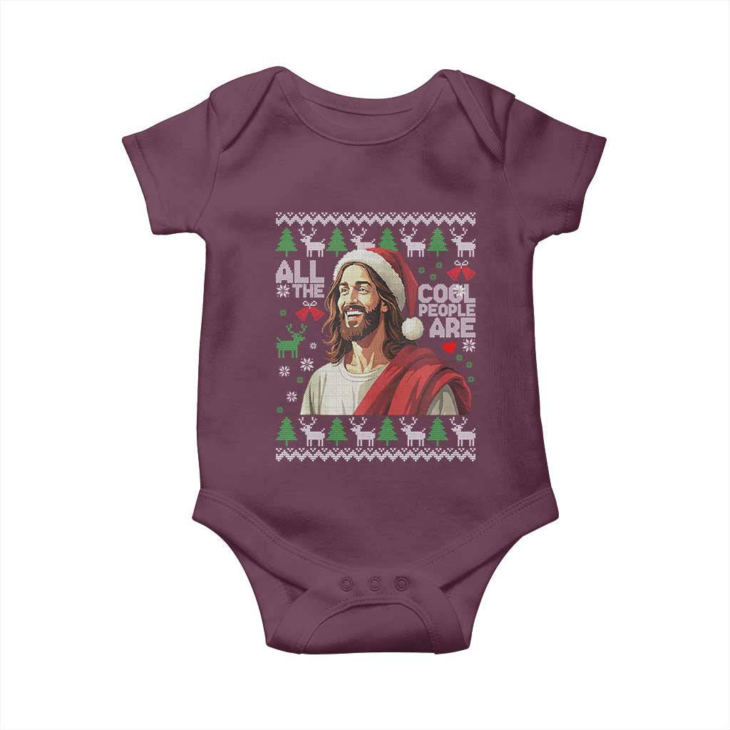 Funny Jesus Birthday Baby Onesie All the Cool People Are Born in December - Wonder Print Shop