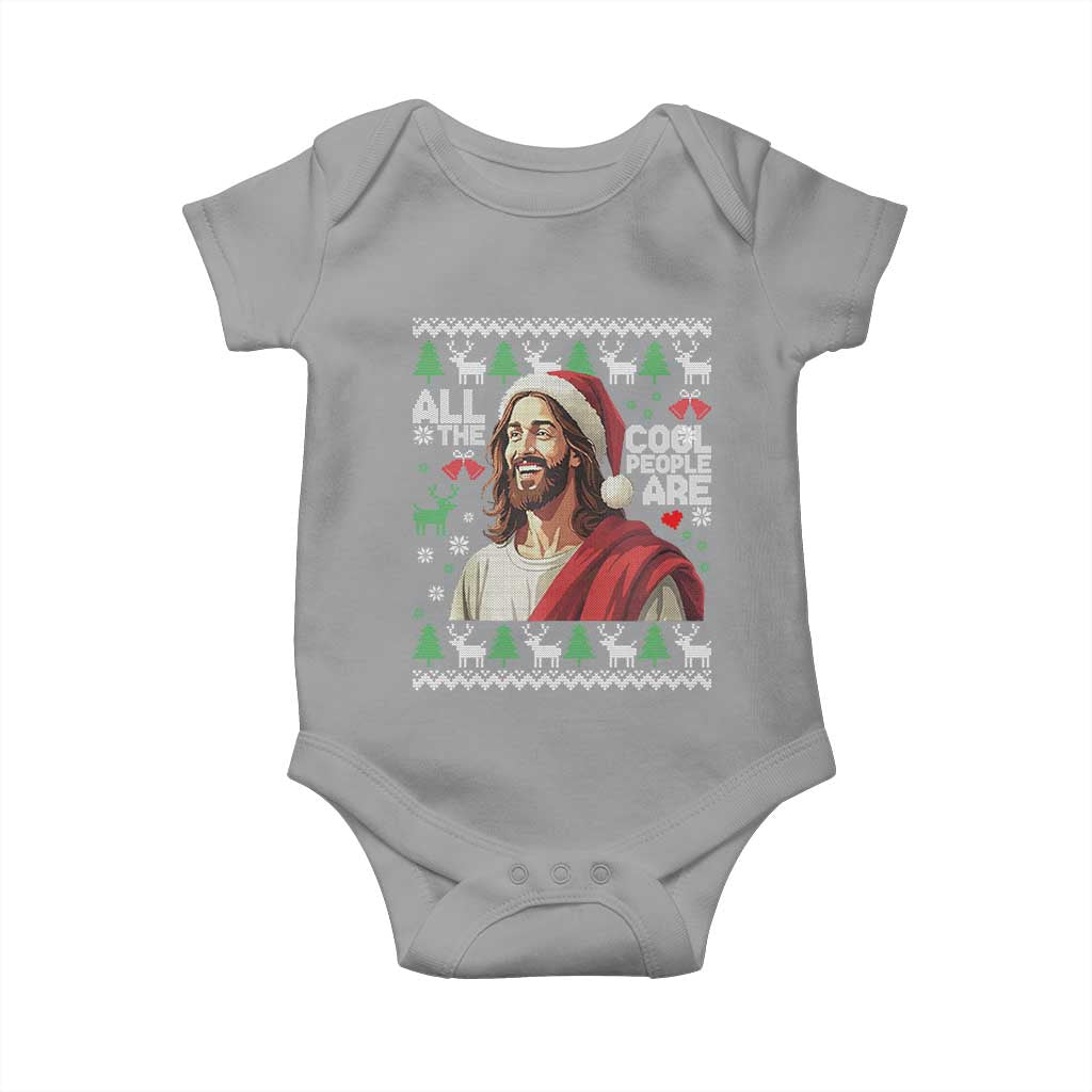 Funny Jesus Birthday Baby Onesie All the Cool People Are Born in December - Wonder Print Shop
