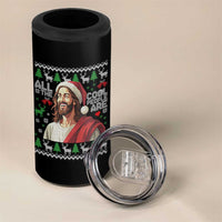Funny Jesus Birthday 4 in 1 Can Cooler Tumbler All the Cool People Are Born in December - Wonder Print Shop