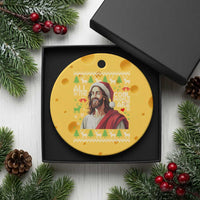 Funny Jesus Birthday Ceramic Ornament All the Cool People Are Born in December - Wonder Print Shop