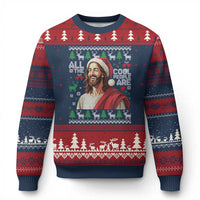 Funny Jesus Birthday Ugly Christmas Sweater All the Cool People Are Born in December - Wonder Print Shop