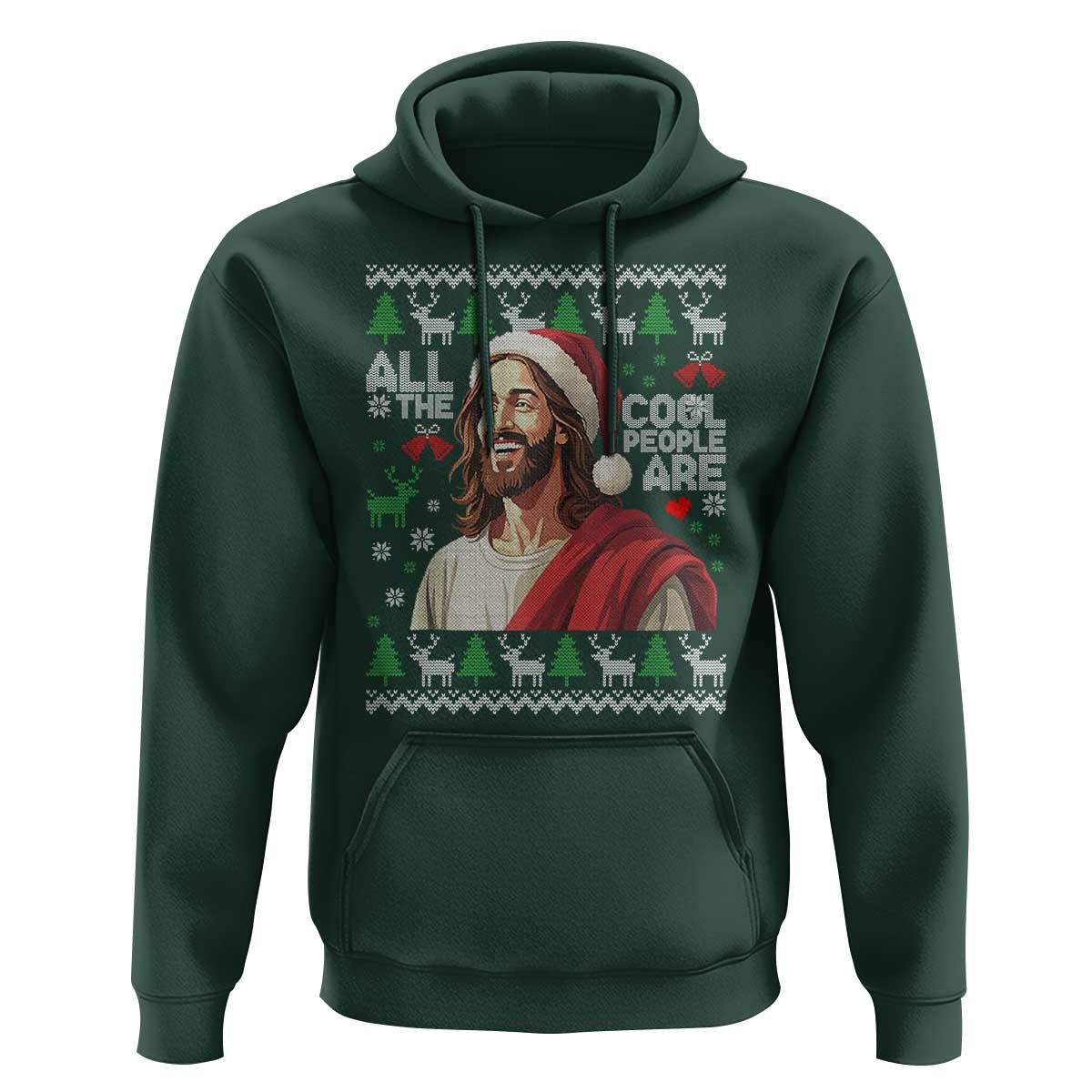 Funny Jesus Birthday Hoodie All the Cool People Are Born in December - Wonder Print Shop