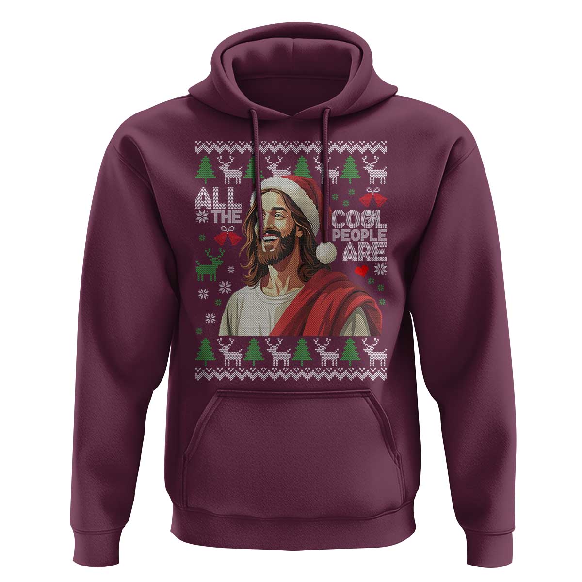 Funny Jesus Birthday Hoodie All the Cool People Are Born in December - Wonder Print Shop