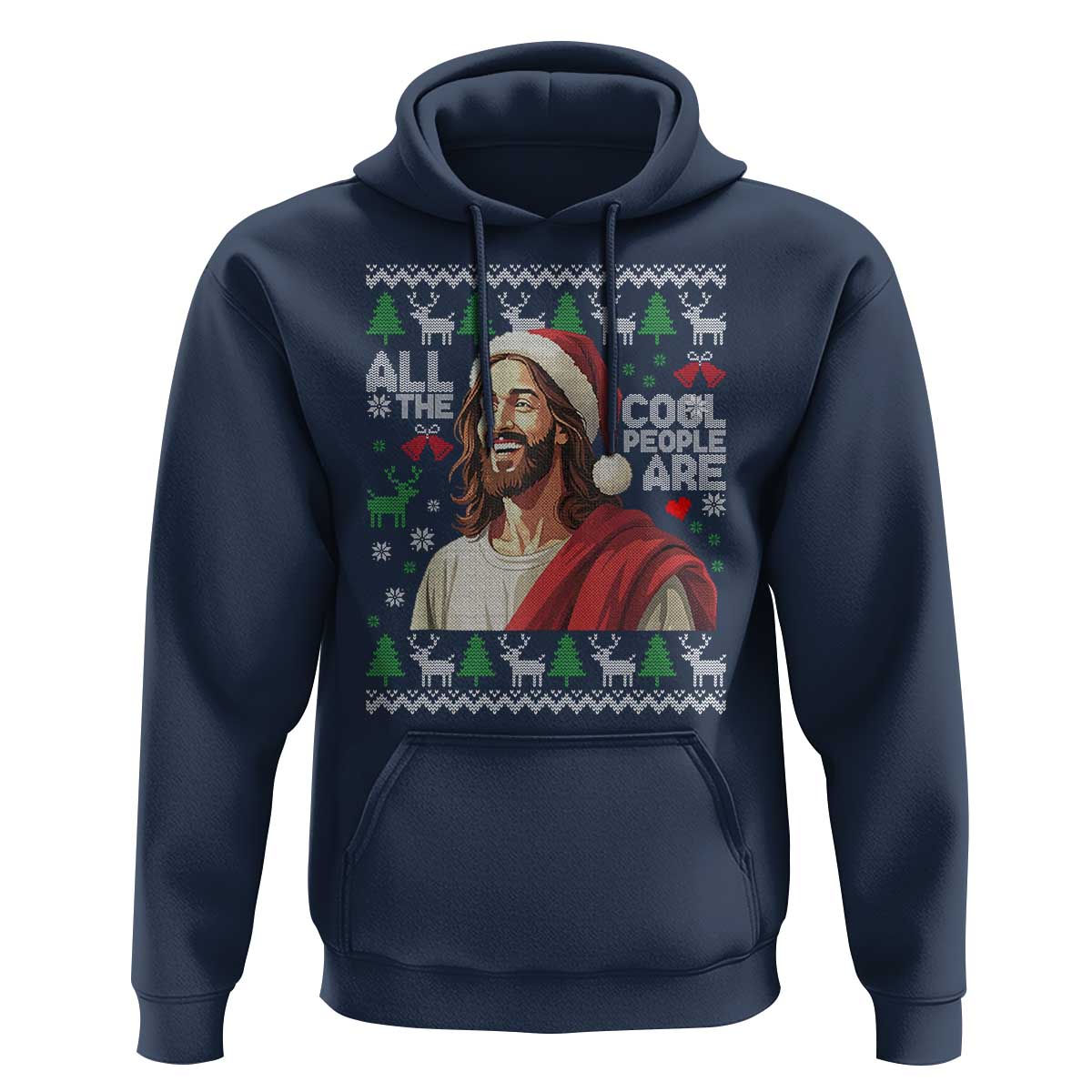 Funny Jesus Birthday Hoodie All the Cool People Are Born in December - Wonder Print Shop