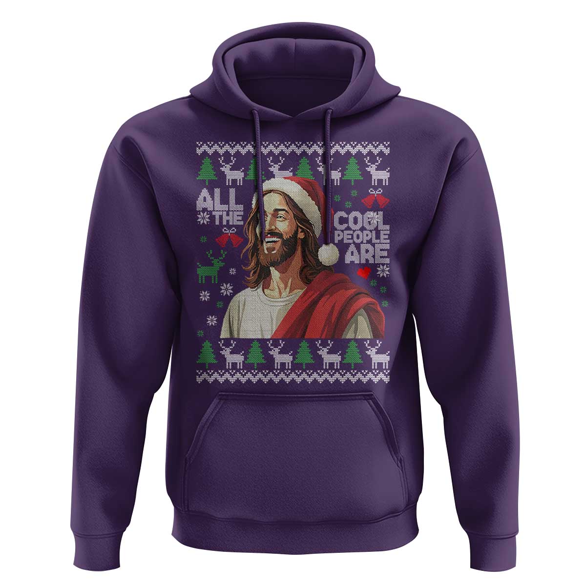 Funny Jesus Birthday Hoodie All the Cool People Are Born in December - Wonder Print Shop