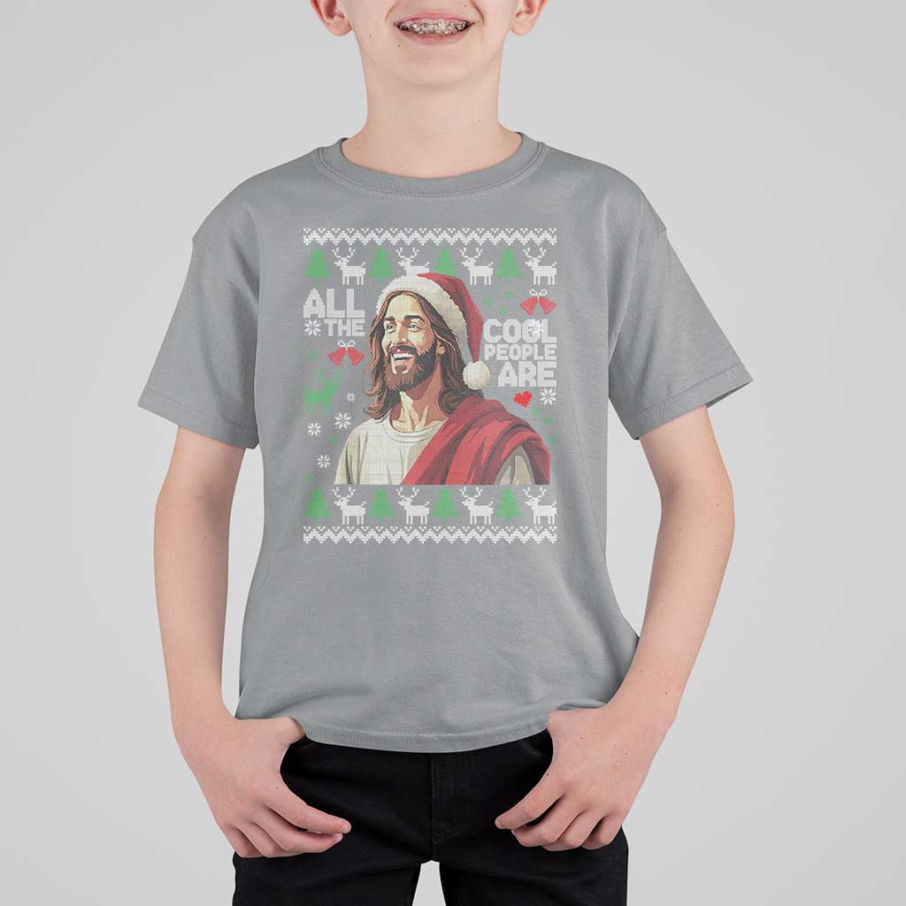Funny Jesus Birthday T Shirt For Kid All the Cool People Are Born in December - Wonder Print Shop
