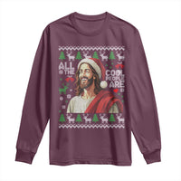 Funny Jesus Birthday Long Sleeve Shirt All the Cool People Are Born in December - Wonder Print Shop