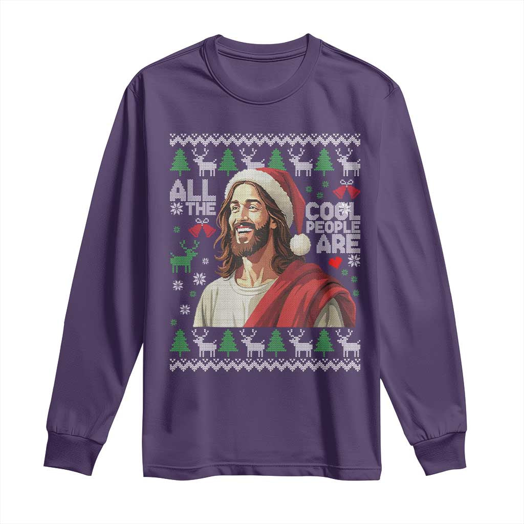 Funny Jesus Birthday Long Sleeve Shirt All the Cool People Are Born in December - Wonder Print Shop