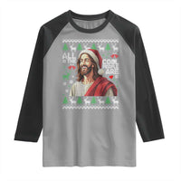 Funny Jesus Birthday Raglan Shirt All the Cool People Are Born in December - Wonder Print Shop