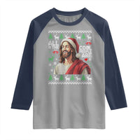 Funny Jesus Birthday Raglan Shirt All the Cool People Are Born in December - Wonder Print Shop