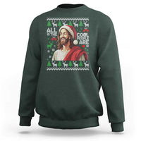 Funny Jesus Birthday Sweatshirt All the Cool People Are Born in December - Wonder Print Shop