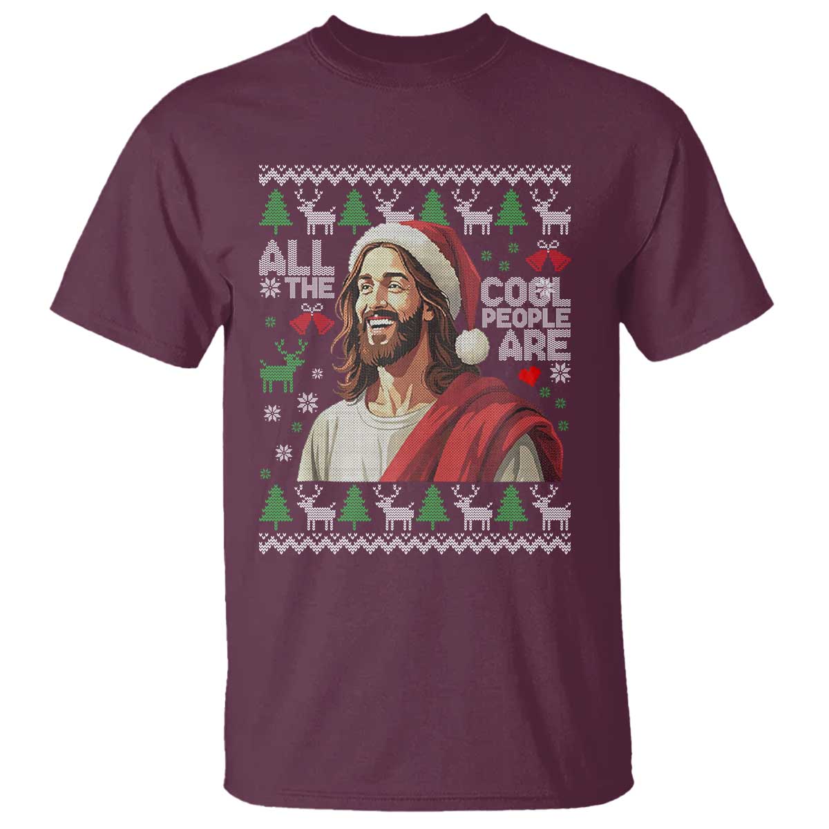 Funny Jesus Birthday T Shirt All the Cool People Are Born in December - Wonder Print Shop
