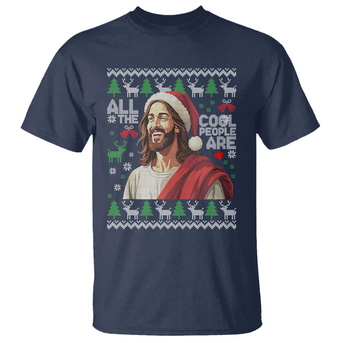 Funny Jesus Birthday T Shirt All the Cool People Are Born in December - Wonder Print Shop