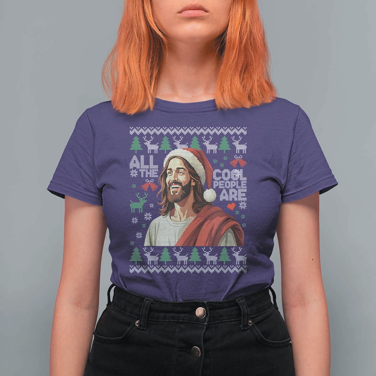 Funny Jesus Birthday T Shirt For Women All the Cool People Are Born in December - Wonder Print Shop