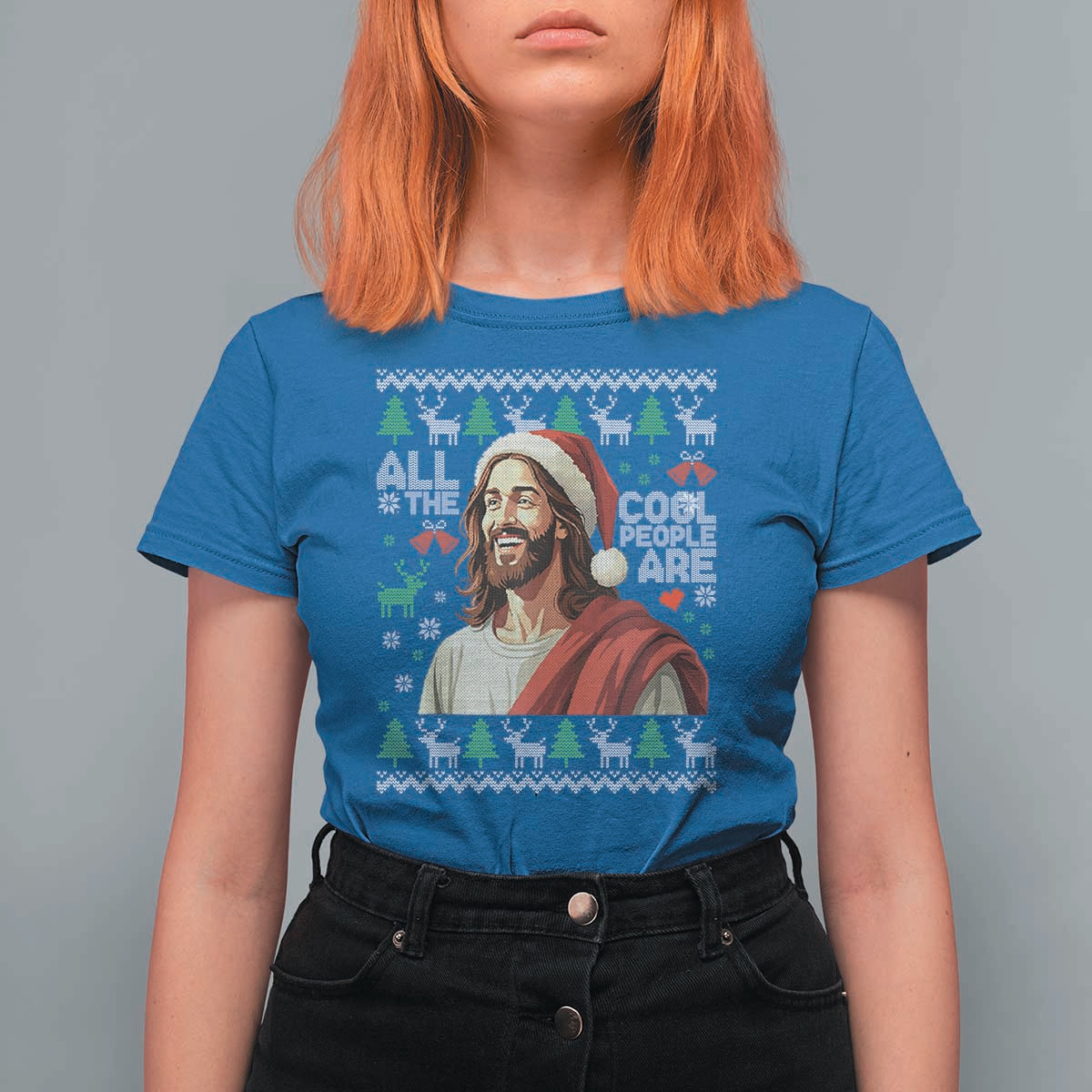 Funny Jesus Birthday T Shirt For Women All the Cool People Are Born in December - Wonder Print Shop