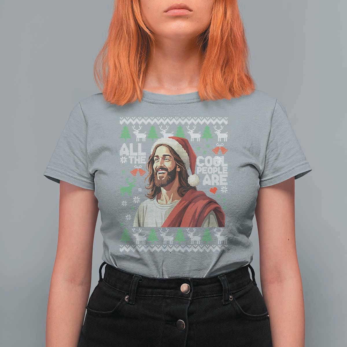 Funny Jesus Birthday T Shirt For Women All the Cool People Are Born in December - Wonder Print Shop