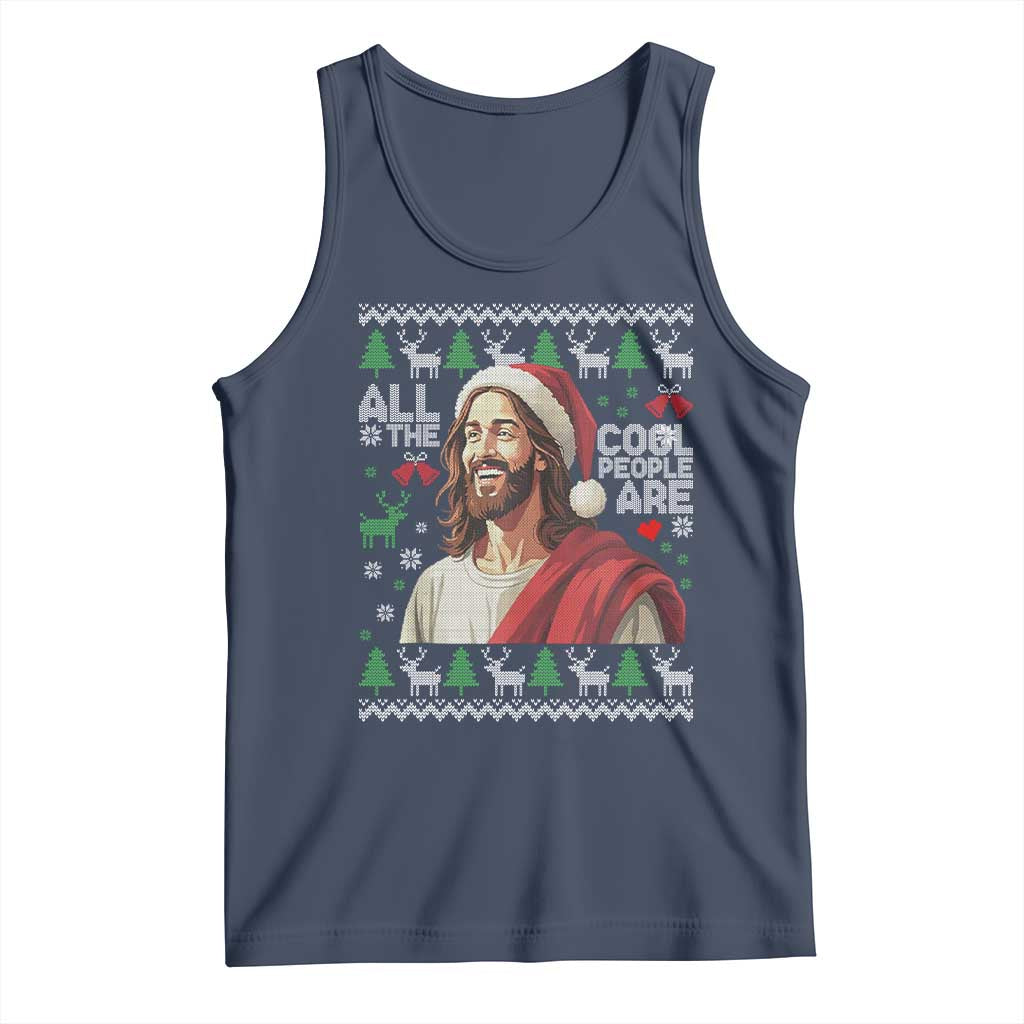 Funny Jesus Birthday Tank Top All the Cool People Are Born in December - Wonder Print Shop