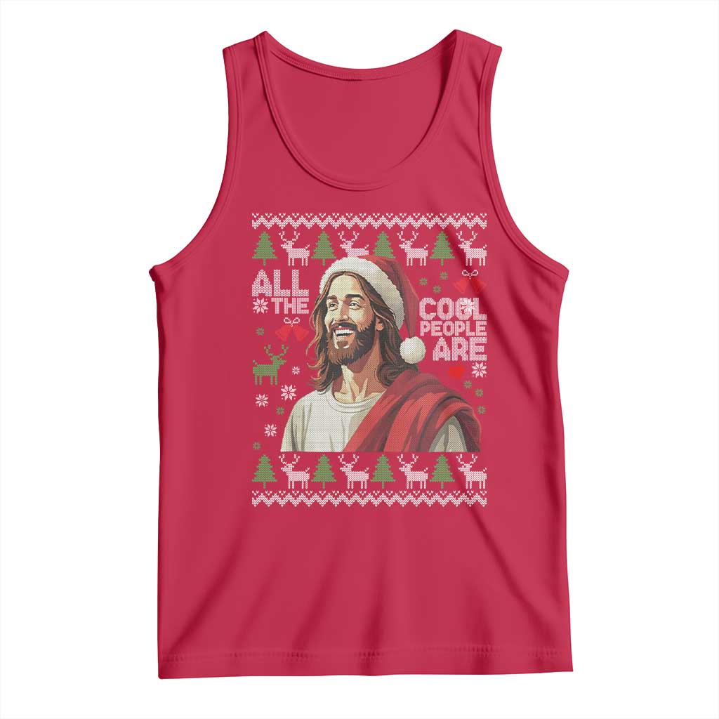 Funny Jesus Birthday Tank Top All the Cool People Are Born in December - Wonder Print Shop