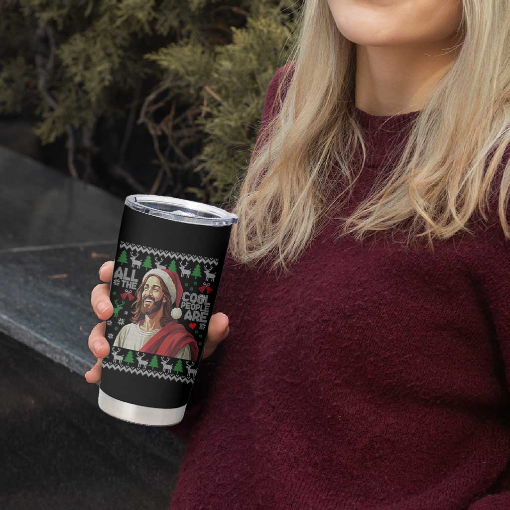 Funny Jesus Birthday Tumbler Cup All the Cool People Are Born in December - Wonder Print Shop