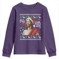 Funny Jesus Birthday Youth Sweatshirt All the Cool People Are Born in December - Wonder Print Shop