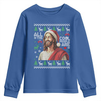 Funny Jesus Birthday Youth Sweatshirt All the Cool People Are Born in December - Wonder Print Shop