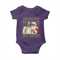 The Boys Are Back in Town Funny Christmas Baby Onesie Cool Santa and Jesus Holiday Humor - Wonder Print Shop