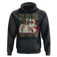 The Boys Are Back in Town Funny Christmas Hoodie Cool Santa and Jesus Holiday Humor - Wonder Print Shop