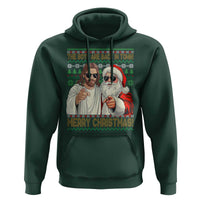 The Boys Are Back in Town Funny Christmas Hoodie Cool Santa and Jesus Holiday Humor - Wonder Print Shop