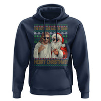 The Boys Are Back in Town Funny Christmas Hoodie Cool Santa and Jesus Holiday Humor - Wonder Print Shop