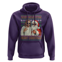 The Boys Are Back in Town Funny Christmas Hoodie Cool Santa and Jesus Holiday Humor - Wonder Print Shop