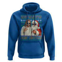 The Boys Are Back in Town Funny Christmas Hoodie Cool Santa and Jesus Holiday Humor - Wonder Print Shop