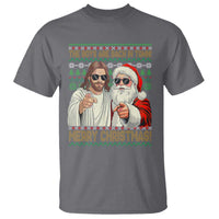 The Boys Are Back in Town Funny Christmas T Shirt Cool Santa and Jesus Holiday Humor - Wonder Print Shop