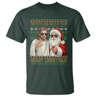 The Boys Are Back in Town Funny Christmas T Shirt Cool Santa and Jesus Holiday Humor - Wonder Print Shop