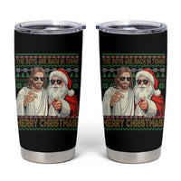 The Boys Are Back in Town Funny Christmas Tumbler Cup Cool Santa and Jesus Holiday Humor - Wonder Print Shop