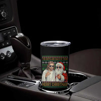 The Boys Are Back in Town Funny Christmas Tumbler Cup Cool Santa and Jesus Holiday Humor - Wonder Print Shop