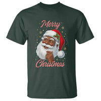 Merry Christmas Black Santa Claus T Shirt Retro Nostalgic Festive Holiday - Wonder Print Shop