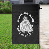 Funny Nativity Christmas Garden Flag Whose God Damn White Baby Is This Irreverent Holiday Humor - Wonder Print Shop