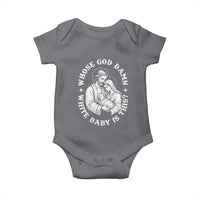 Funny Nativity Christmas Baby Onesie Whose God Damn White Baby Is This Irreverent Holiday Humor - Wonder Print Shop