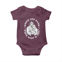 Funny Nativity Christmas Baby Onesie Whose God Damn White Baby Is This Irreverent Holiday Humor - Wonder Print Shop