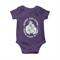 Funny Nativity Christmas Baby Onesie Whose God Damn White Baby Is This Irreverent Holiday Humor - Wonder Print Shop