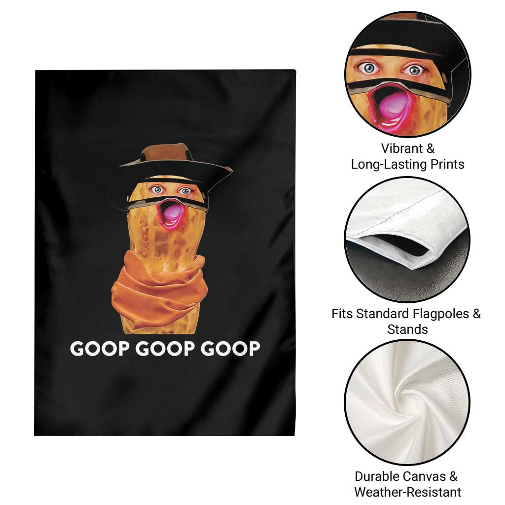 Goop Goop Goop Meme Garden Flag Unhinged Cowboy Peanut Core Weirdos - Wonder Print Shop