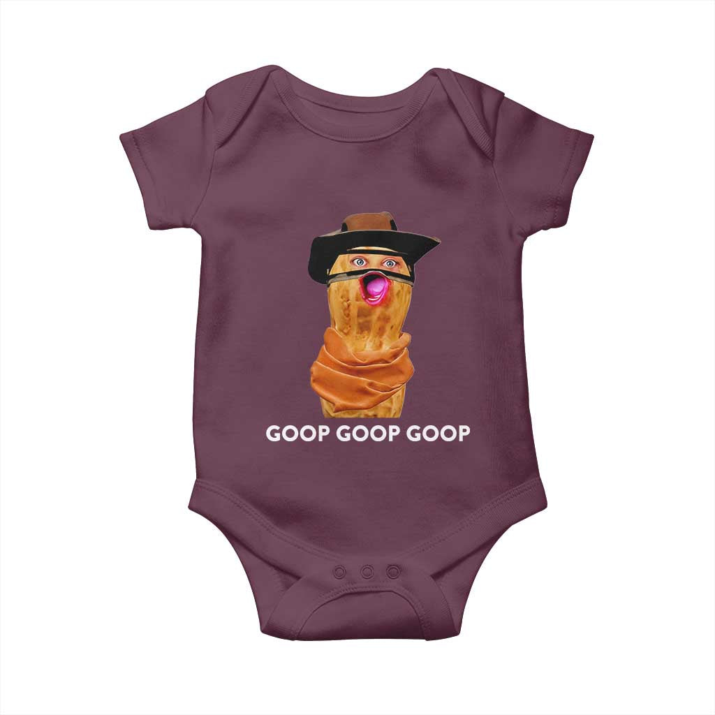 Goop Goop Goop Meme Baby Onesie Unhinged Cowboy Peanut Core Weirdos - Wonder Print Shop
