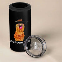 Goop Goop Goop Meme 4 in 1 Can Cooler Tumbler Unhinged Cowboy Peanut Core Weirdos - Wonder Print Shop