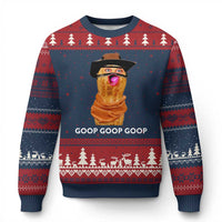 Goop Goop Goop Meme Ugly Christmas Sweater Unhinged Cowboy Peanut Core Weirdos - Wonder Print Shop