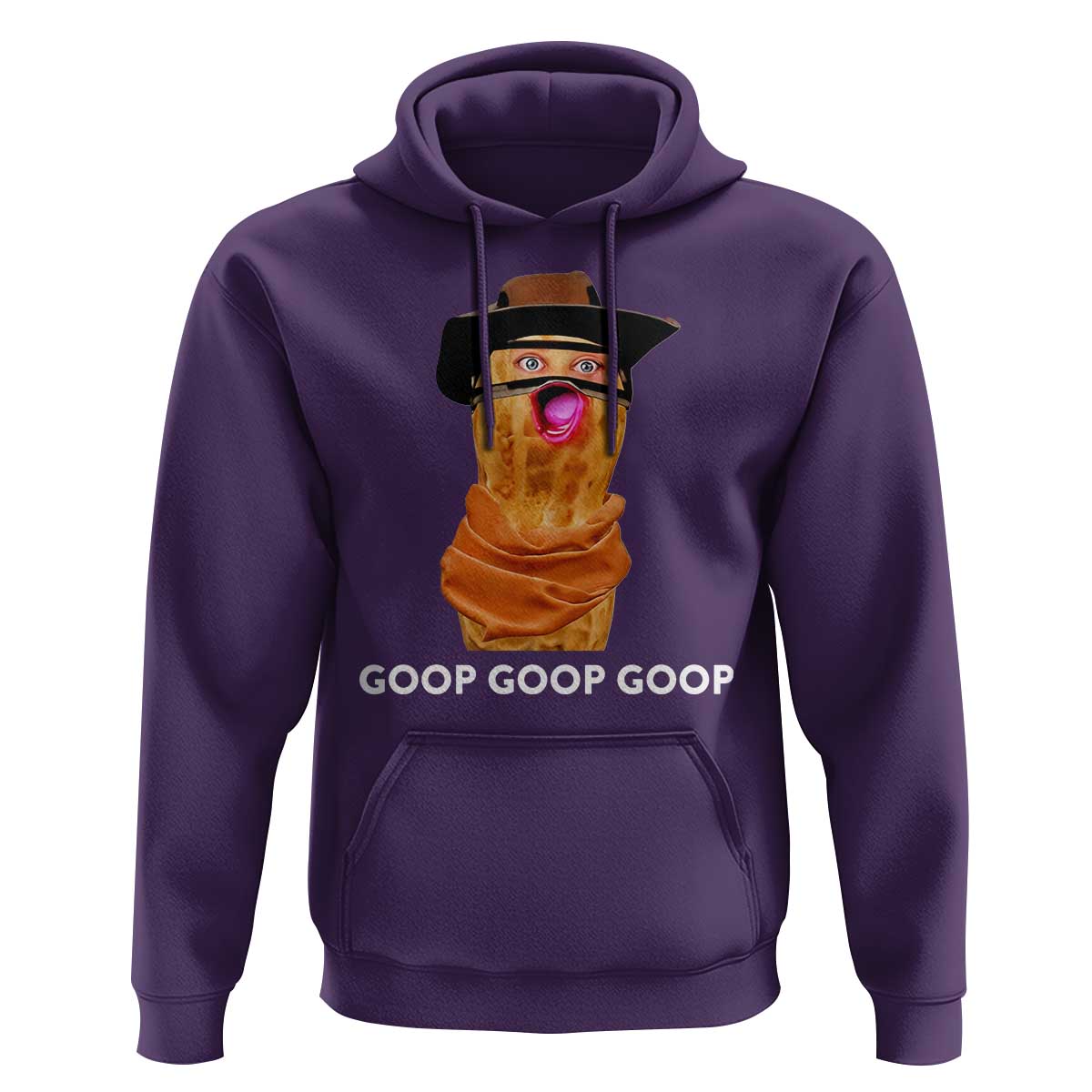 Goop Goop Goop Meme Hoodie Unhinged Cowboy Peanut Core Weirdos - Wonder Print Shop