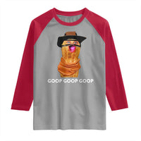 Goop Goop Goop Meme Raglan Shirt Unhinged Cowboy Peanut Core Weirdos - Wonder Print Shop