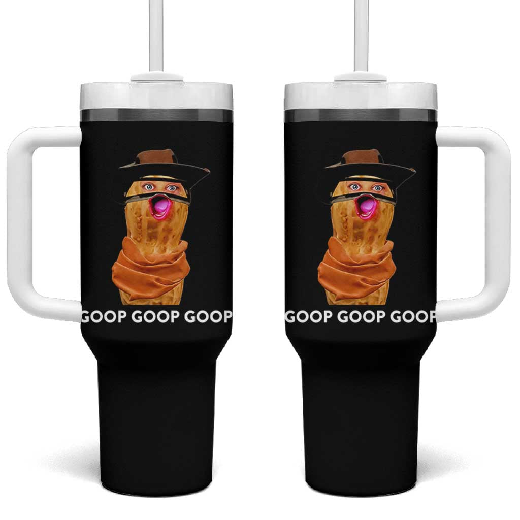 Goop Goop Goop Meme Tumbler With Handle Unhinged Cowboy Peanut Core Weirdos - Wonder Print Shop
