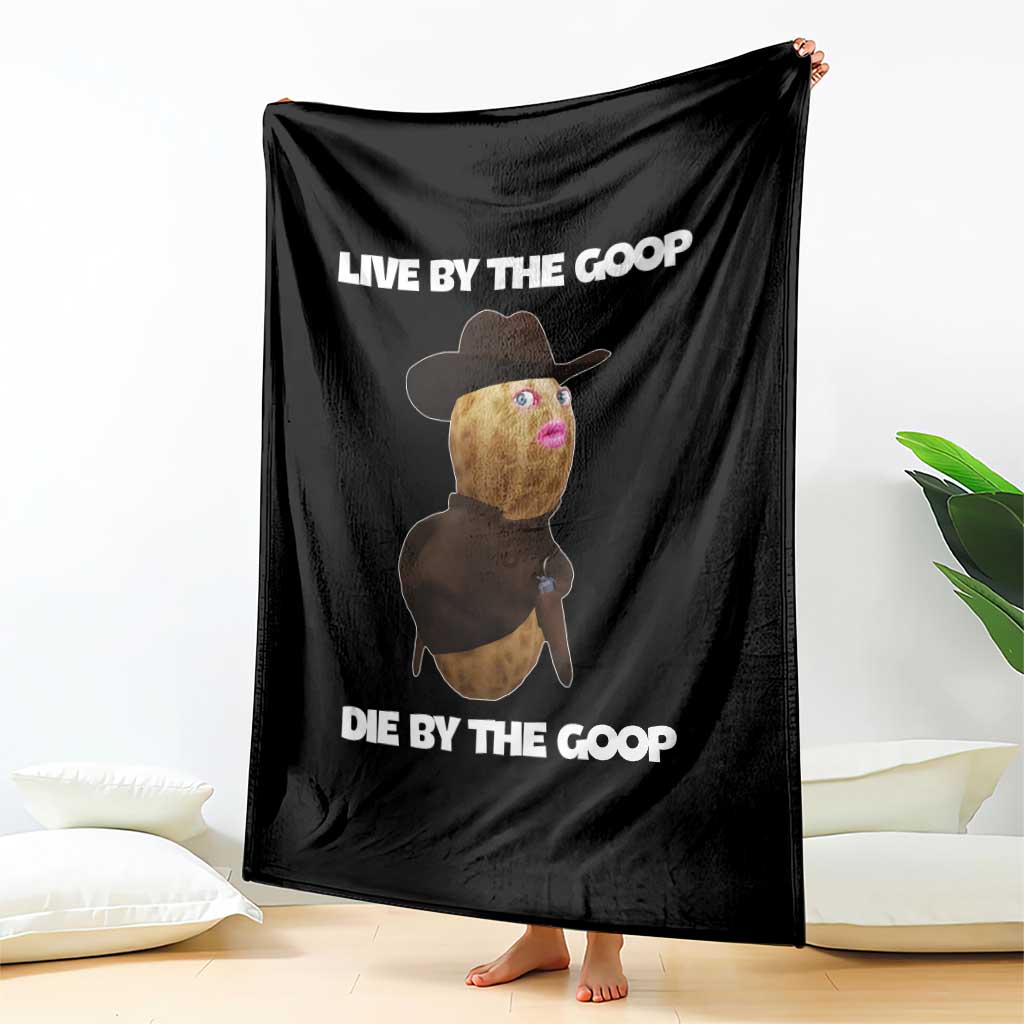 Cowboy Peanut Meme Throw Blanket Live By The Goop Die By The Goop - Wonder Print Shop