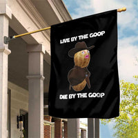 Cowboy Peanut Meme Garden Flag Live By The Goop Die By The Goop - Wonder Print Shop